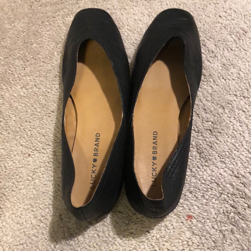Lucky Brand Flats Alba Black!!